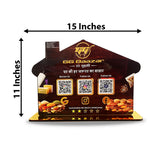 Spices Cutout Shaped 3QR Table Top Smart NFC Standee
