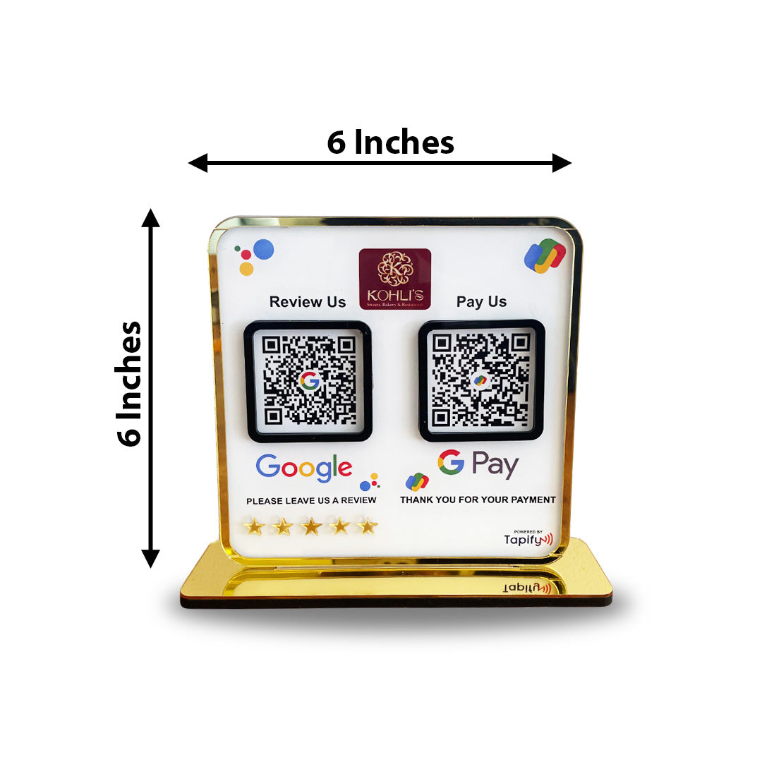 Premium - Smart NFC 2-in-1 Table Top Standee - Text Edition