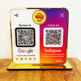 Smart NFC 2-in-1 Premium Standee – Google & Instagram Theme