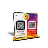 Smart NFC 2-in-1 Premium Standee – Google & Instagram Theme