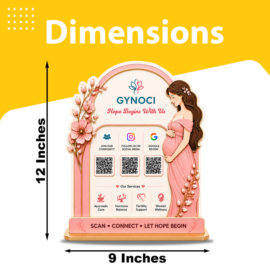 Smart NFC 3-in-1 Standee - Gyncogolist Edition - Pink Theme