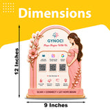 Smart NFC 3-in-1 Standee - Gyncogolist Edition - Pink Theme