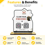 Home Shaped - Premium Smart NFC 2-in-1 Standee - For Home Decor