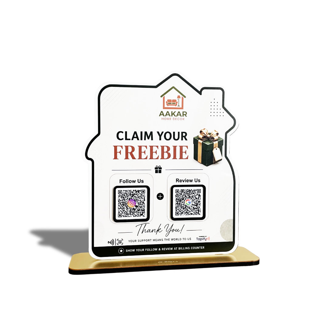 Home Shaped - Premium Smart NFC 2-in-1 Standee - For Home Decor