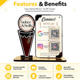 Ice-Cream Cutout Shaped Smart NFC 2-in-1 Table Top Standee
