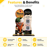 Ice Cream Shaped Smart NFC 2 QR Standee - For Ice Cream Shops