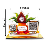 Smart NFC All-In-One + UPI Tabletop Standee For Kalash Shape