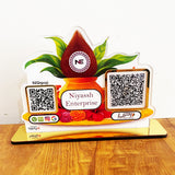 Smart NFC All-In-One + UPI Tabletop Standee For Kalash Shape
