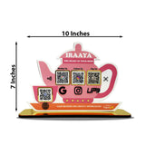 Kettle and Cup Shaped - Smart NFC 4-in-1 Tabletop Standee