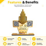 Acrylic Logo Cutout Smart NFC 2-in-1 Table Top Standee