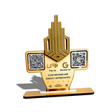 Acrylic Logo Cutout Smart NFC 2-in-1 Table Top Standee