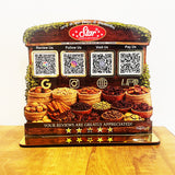 Spices Cutout Shaped 4QR Table Top Smart NFC Standee-II