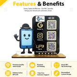 Mobile Cutout Shaped Smart NFC 3-in-1 Table Top Standee