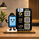 Mobile Cutout Shaped Smart NFC 3-in-1 Table Top Standee