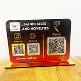 Big UPI + Social Media - Smart NFC 3-in-1 Table Top Standee | Gradient Theme