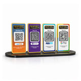 New Premium |Social Media Theme Edition | 4 in 1 Smart NFC Standee  For- Phone Pe , Paytm , Google Pay & JD