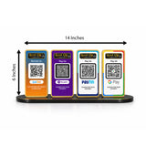 New Premium |Social Media Theme Edition | 4 in 1 Smart NFC Standee  For- Phone Pe , Paytm , Google Pay & JD