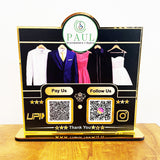 Cloth Background – Smart NFC 2-in-1 Premium Table Top Standee
