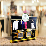 Cloth Background – Smart NFC 2-in-1 Premium Table Top Standee