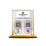 Premium Smart NFC 2-in-1 Table Top Standee - Marble Theme