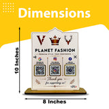 Premium Smart NFC 2-in-1 Table Top Standee - Arch Style