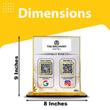 Premium Smart NFC 2-in-1 Table Top Standee - Marble Theme