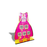Ladies Gown NFC 5-in-1 Tabletop Standee – For Boutiques & Garment Shops