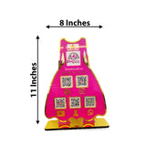 Ladies Gown NFC 5-in-1 Tabletop Standee – For Boutiques & Garment Shops