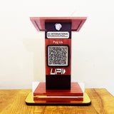 Podium  Shaped  - 1 QR Smart NFC Table Top Standee