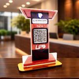 Podium  Shaped  - 1 QR Smart NFC Table Top Standee