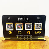 Smart NFC 4-in-1 Table Top Standee - Landscape Edition | Black Colour-BIg Size