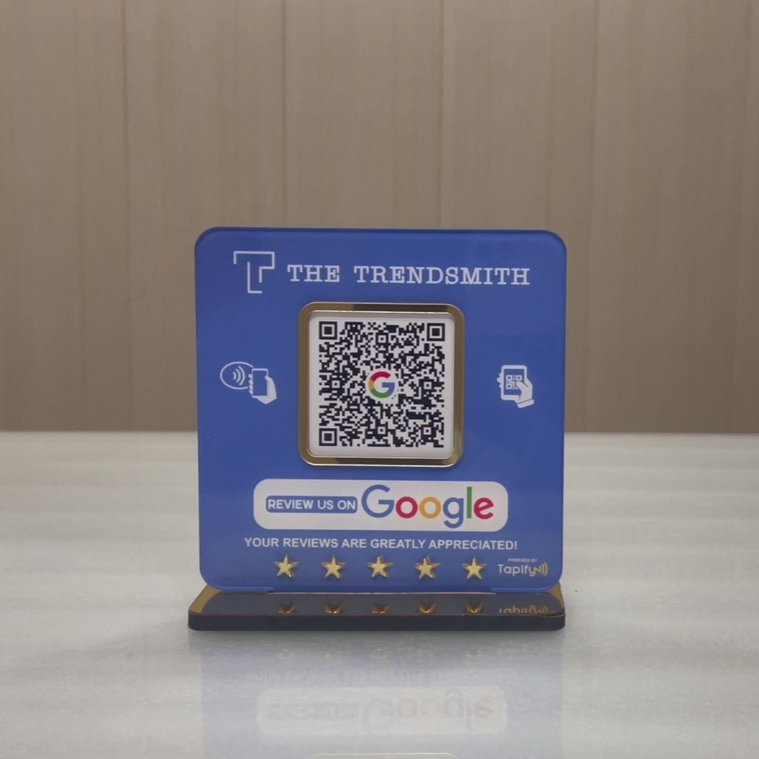 Smart NFC 1 QR Table Top Standee - Elite - Dual Side