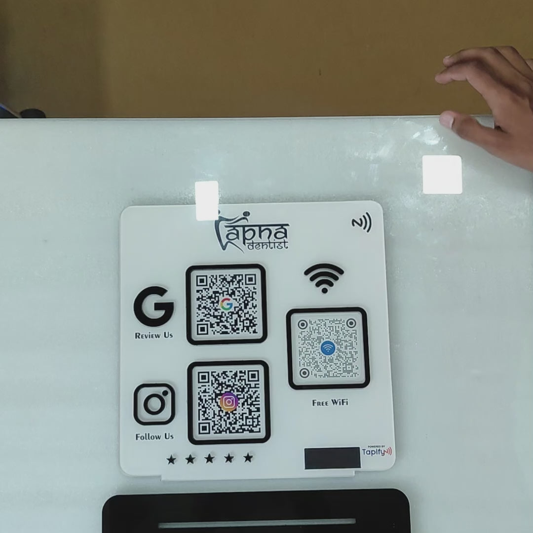 Vogue Series – NFC 3-in-1 Tap & Scan Standee