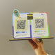 Mor Pankh Cutout Smart NFC 2QR Table Top Standee | Paytm, Google