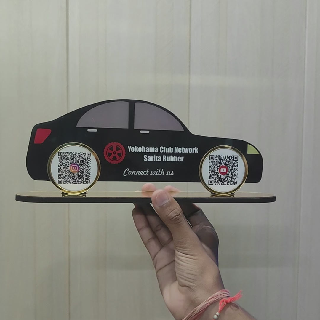 Car Shaped Smart NFC 2-in-1 Tabletop Standee