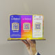 Premium Smart NFC 3QR Table Top Standee | Social Media Theme Edition
