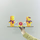Teddy Cutout Smart NFC 2QR Standee - For Restaurant