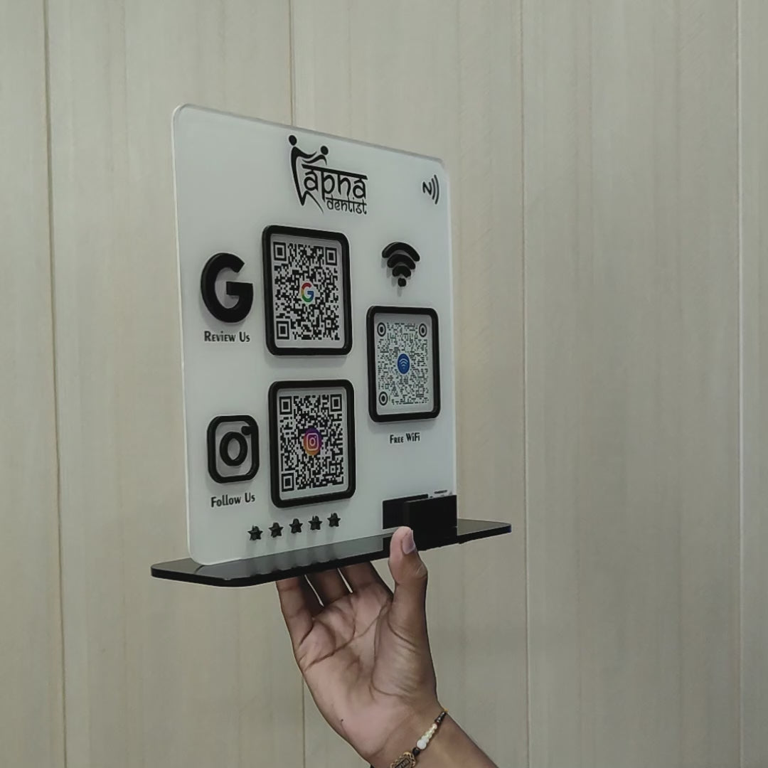 Vogue Series – NFC 3-in-1 Tap & Scan Standee