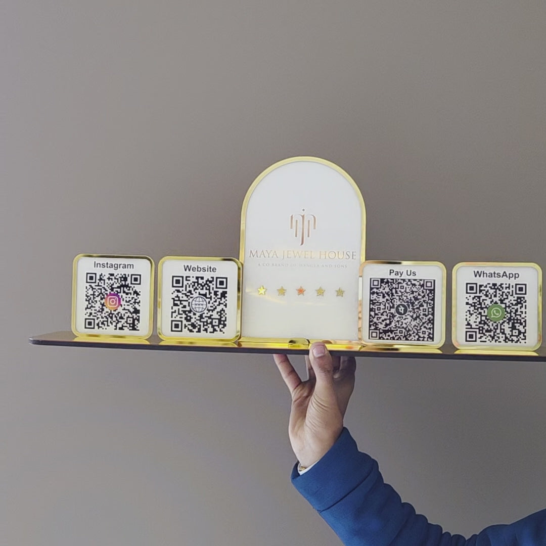 Digital Connect - Smart NFC 4 QR Tabletop Standee