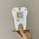 Dental Tooth Shaped NFC Single QR Google Review Standee - For Dentists