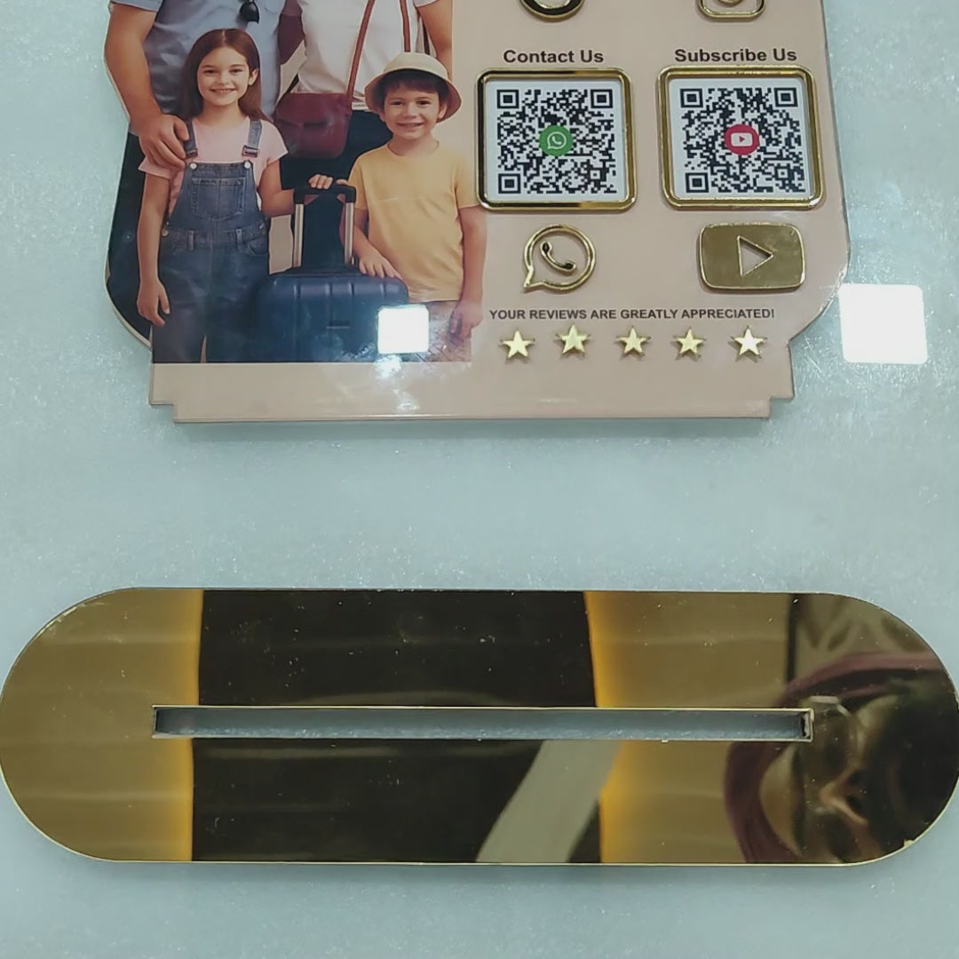 Smart NFC 4-in-1 Table Top Standee - Icon Edition - For Travel Agenicies, Suitcase Business etc