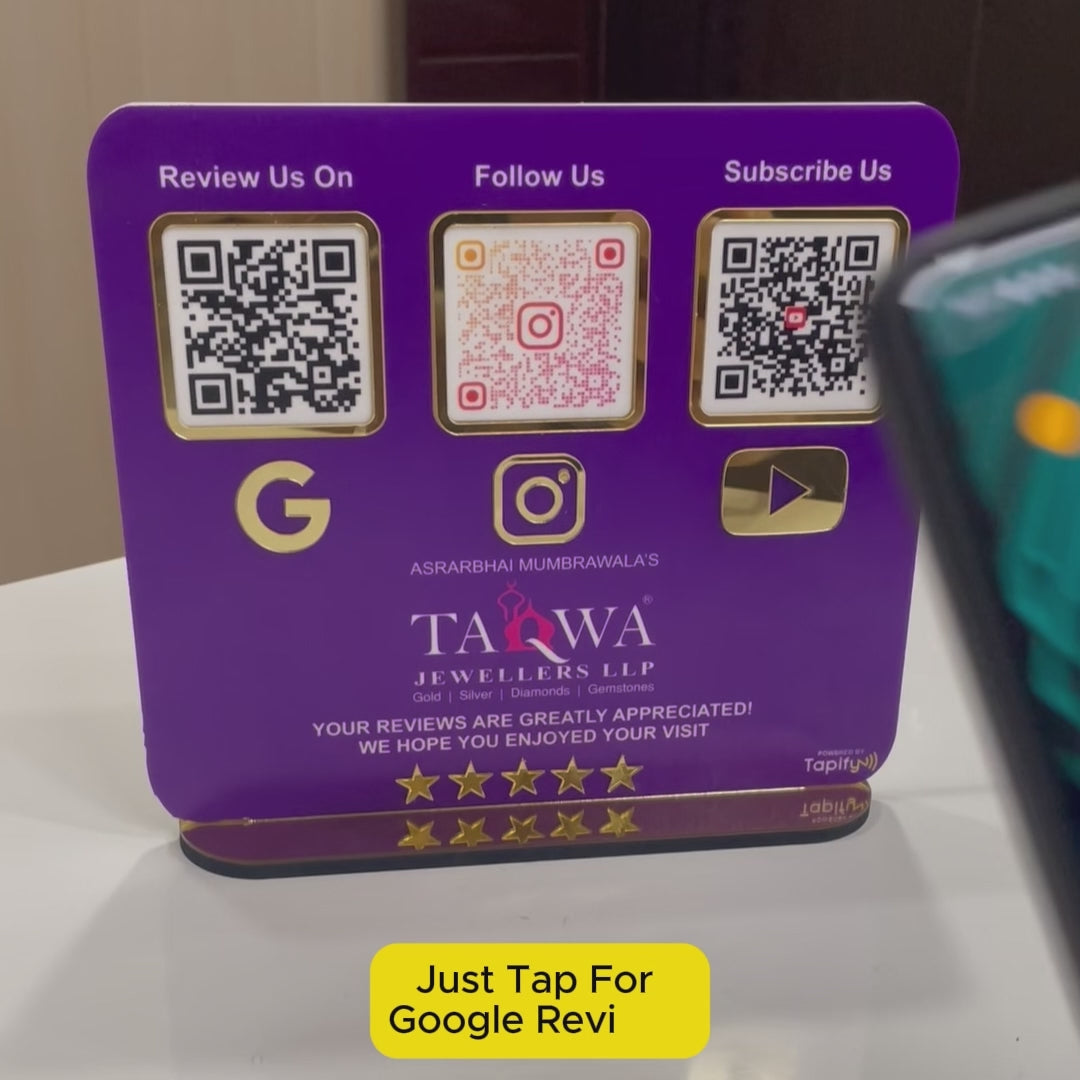 Tapify -School Shaped - Smart NFC 8-in-1 Tabletop Standee
