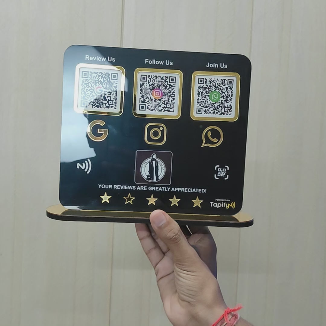 Smart NFC 3-in-1 Table Top Standee - Icon Edition