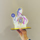 Girl Shape Smart NFC Website Tabletop Standee For Gyms-II