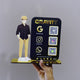 Boy Cutout Smart NFC 3QR Standee - For Garment Shop