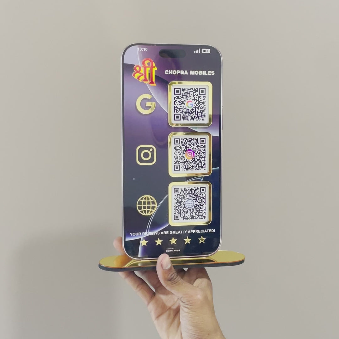 iPhone Mobile Shape Smart NFC 3-in-1 Tabletop Standee II