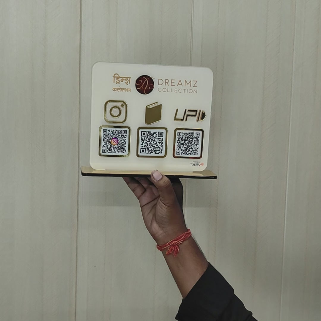 Unique Smart NFC 3-in-1 Table Top Standee - Icon Edition