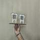 Tooth Shape - Smart NFC 2QR Table Top Standee - For Dental Clinic