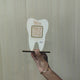Dental Tooth Shaped NFC Single QR Standee - For Dentists | Size : 7x5 Inches