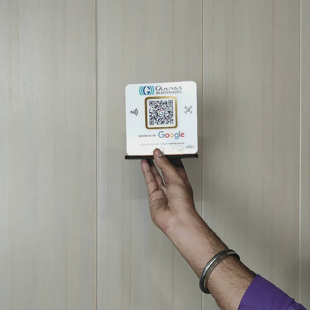 Google Review - Smart NFC 1 QR Table Top Standee - Elite